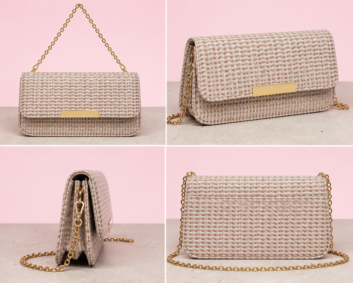 VL Eclat Premium Textured Evening Clutch