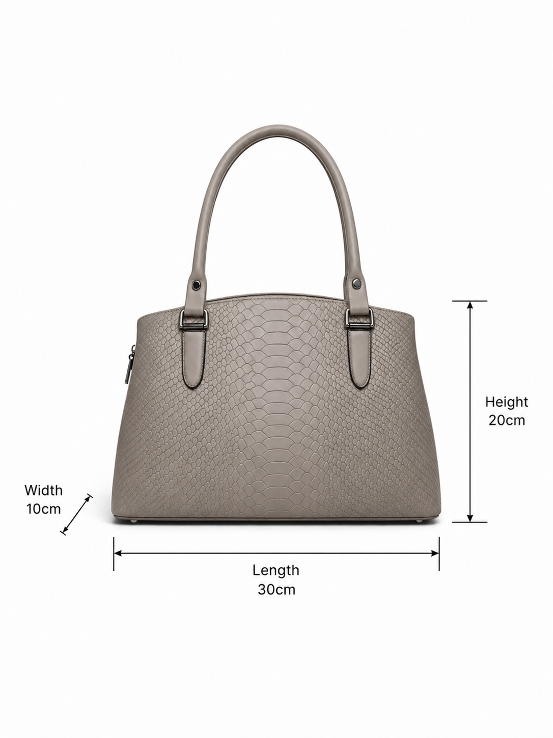 The VL Hudson Dome Satchel – Python Embossed Luxury