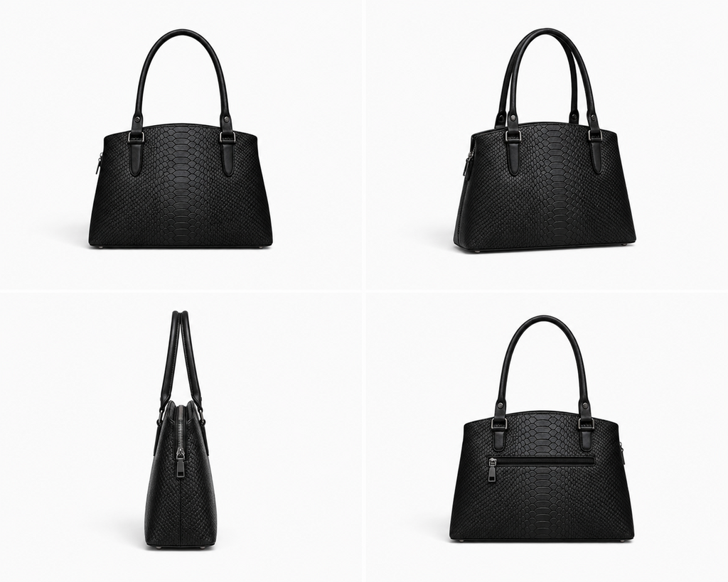 The VL Hudson Dome Satchel – Python Embossed Luxury