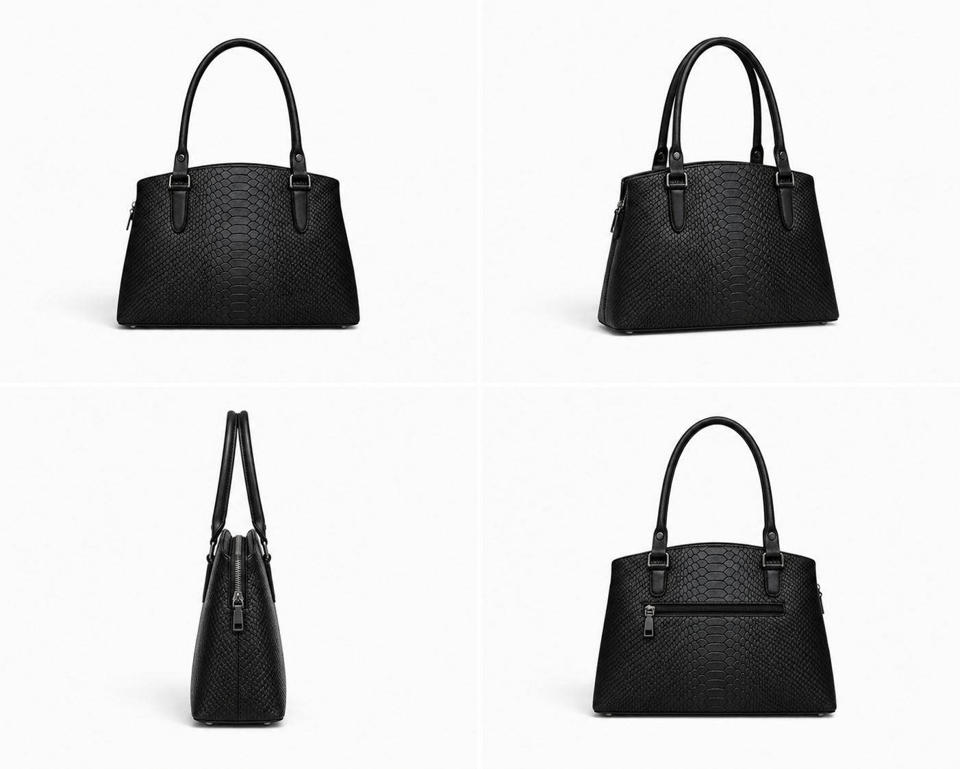 The VL Hudson Dome Satchel – Python Embossed Luxury