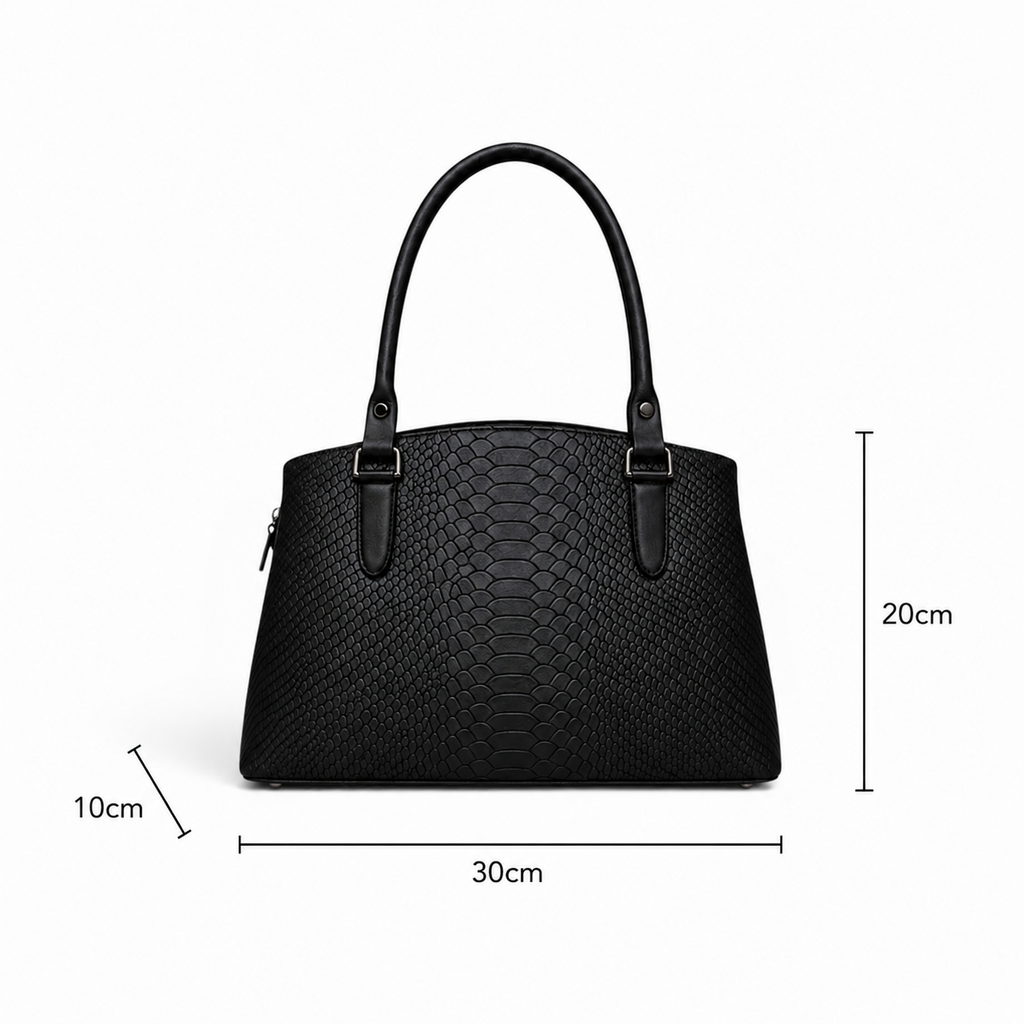 The VL Hudson Dome Satchel – Python Embossed Luxury
