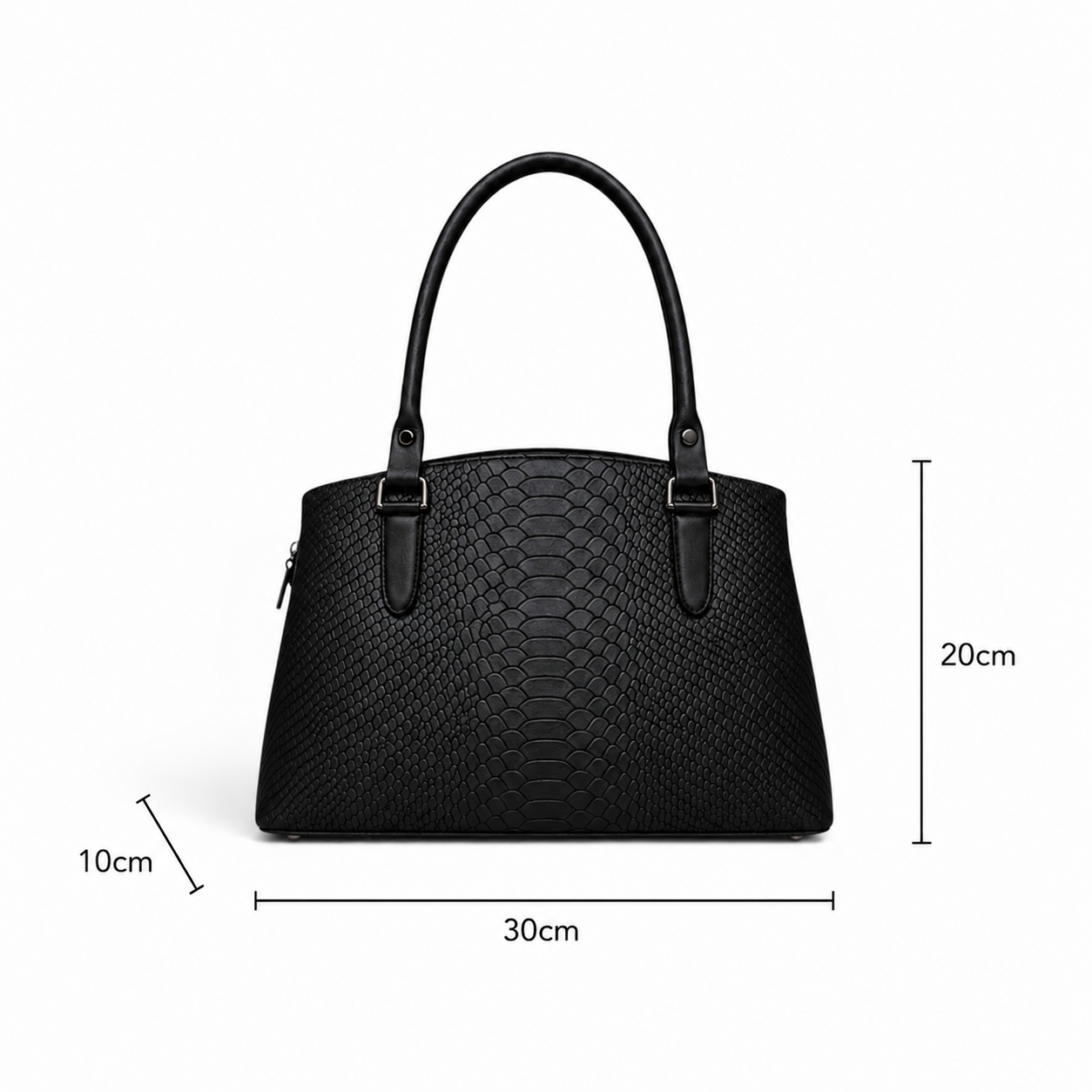 The VL Hudson Dome Satchel – Python Embossed Luxury