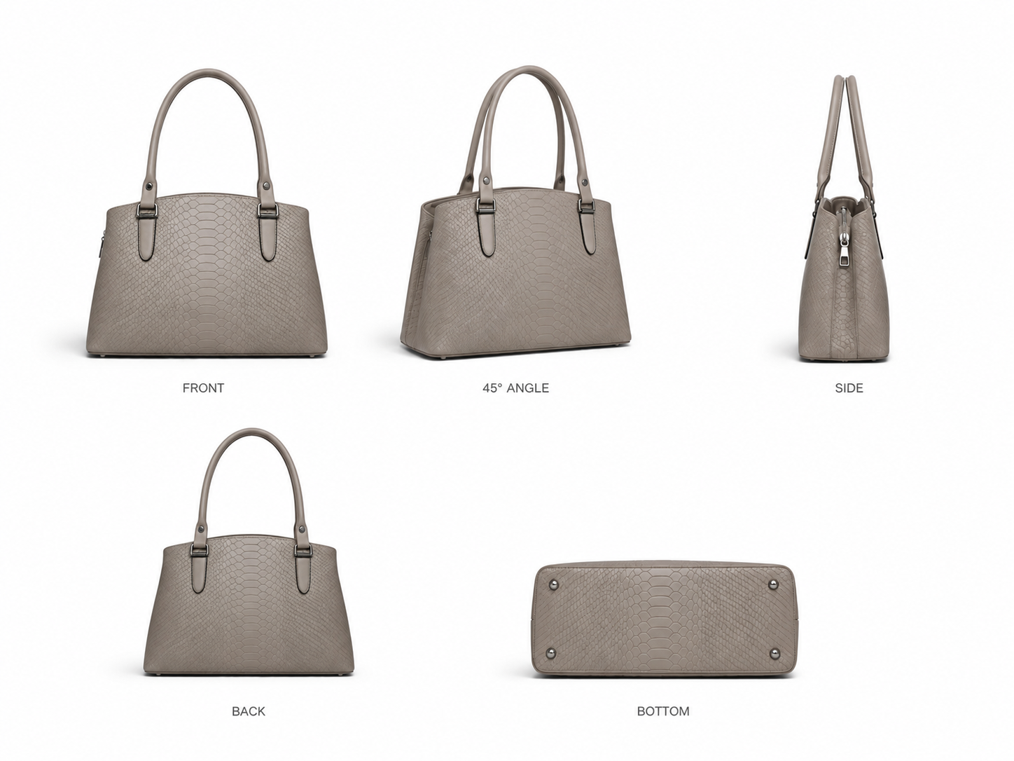 The VL Hudson Dome Satchel – Python Embossed Luxury