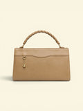 VL Soraya Luxury Top-Handle Bag | Premium Beige Braided Handle Satchel