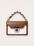 VL Mocha Muse Luxury Crossbody Bag | Premium Braided Handle Handbag