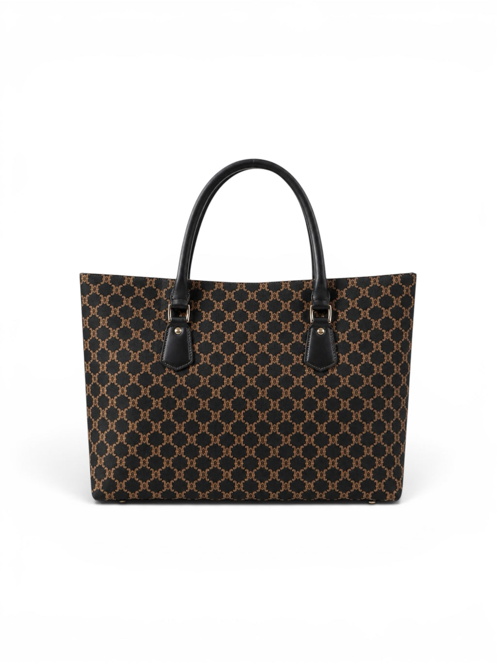 VL Maison Luxury Monogram Tote | Premium Black & Brown Heritage Shoulder Bag