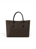 VL Maison Luxury Monogram Tote | Premium Black & Brown Heritage Shoulder Bag