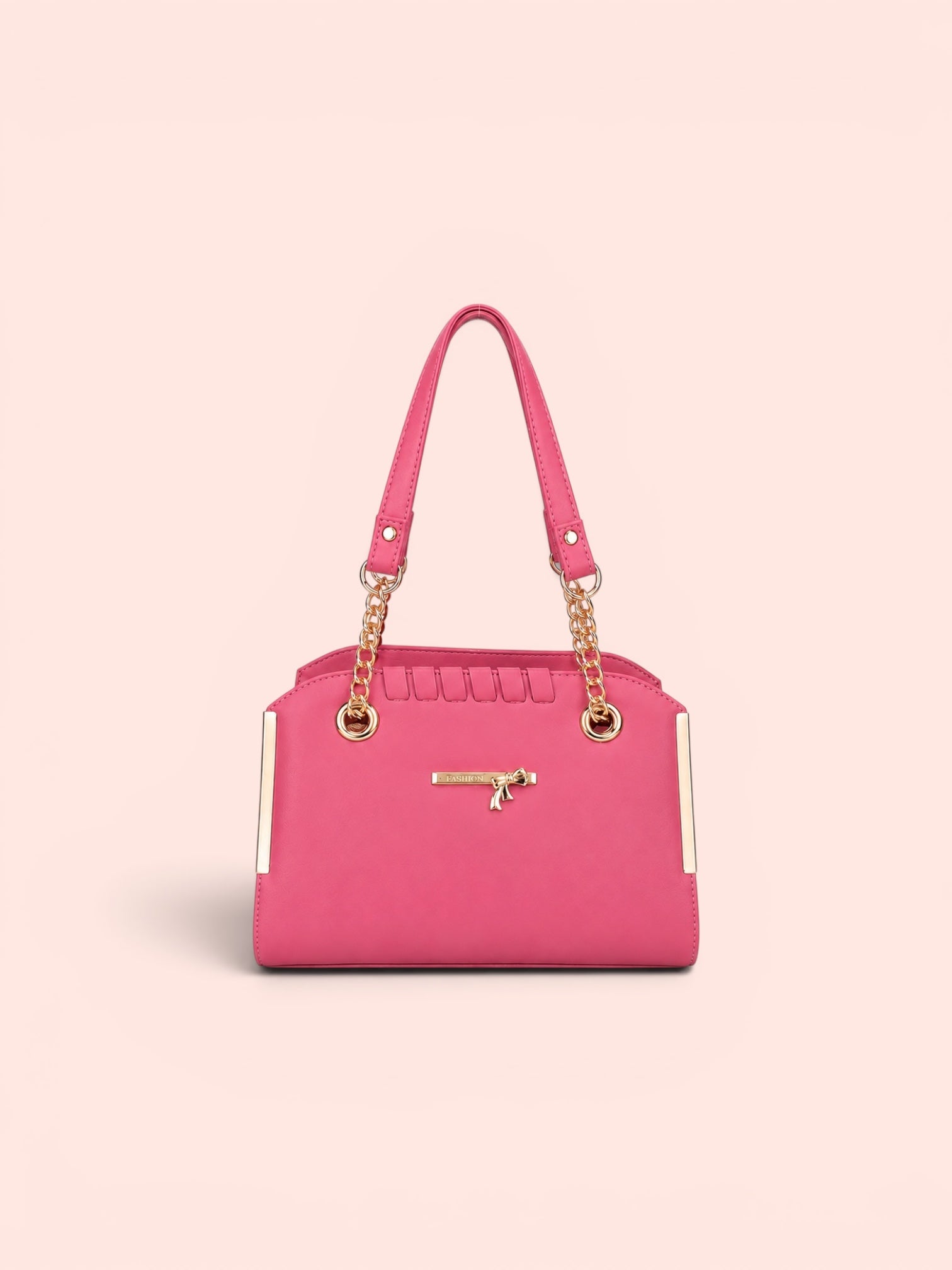 VL Rosmira Luxury Shoulder Bag | Premium Mauve Pink Chain-Strap Satchel